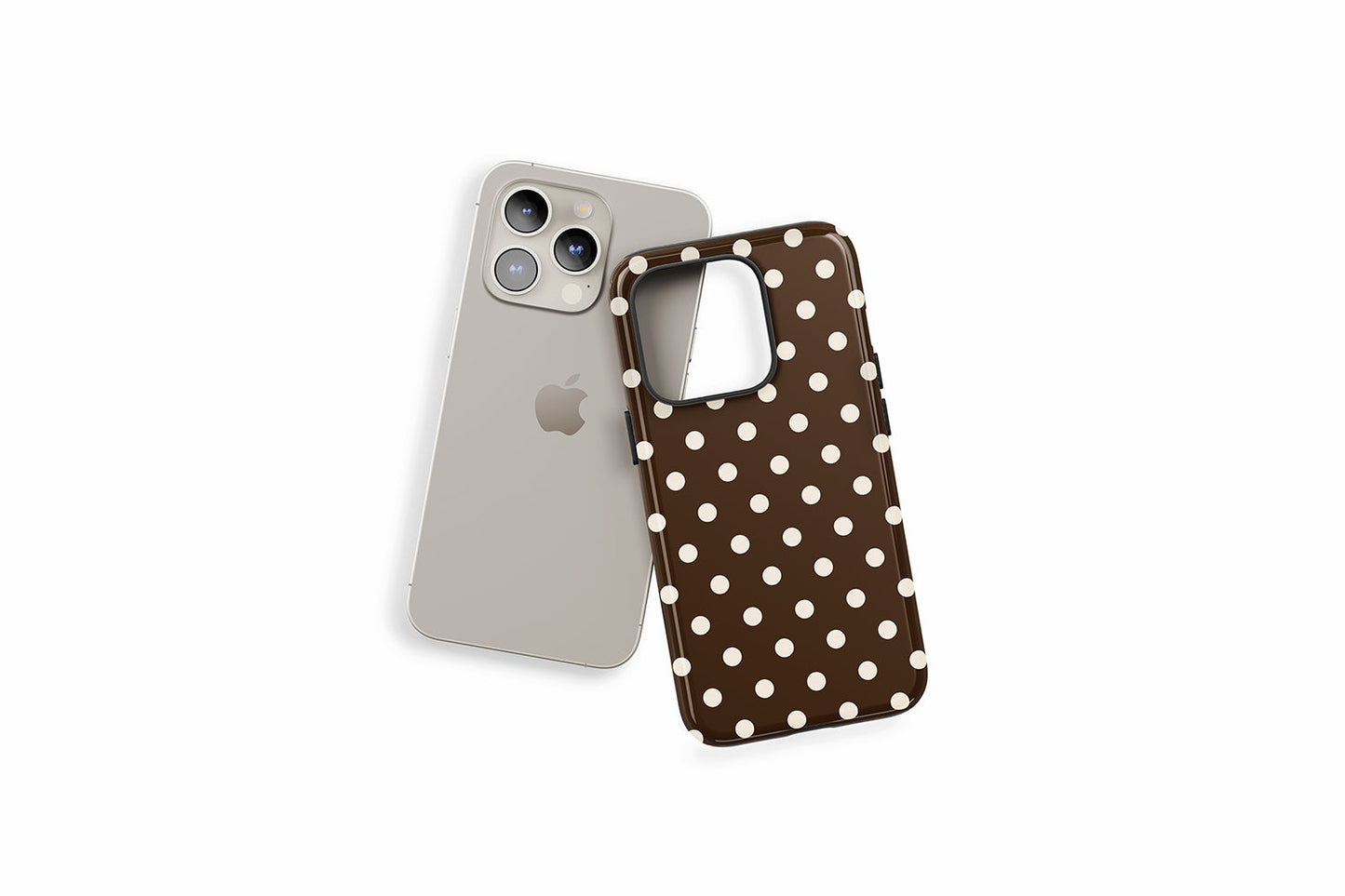An example of our Magsafe compatible phone case with our Chocolate Spot design