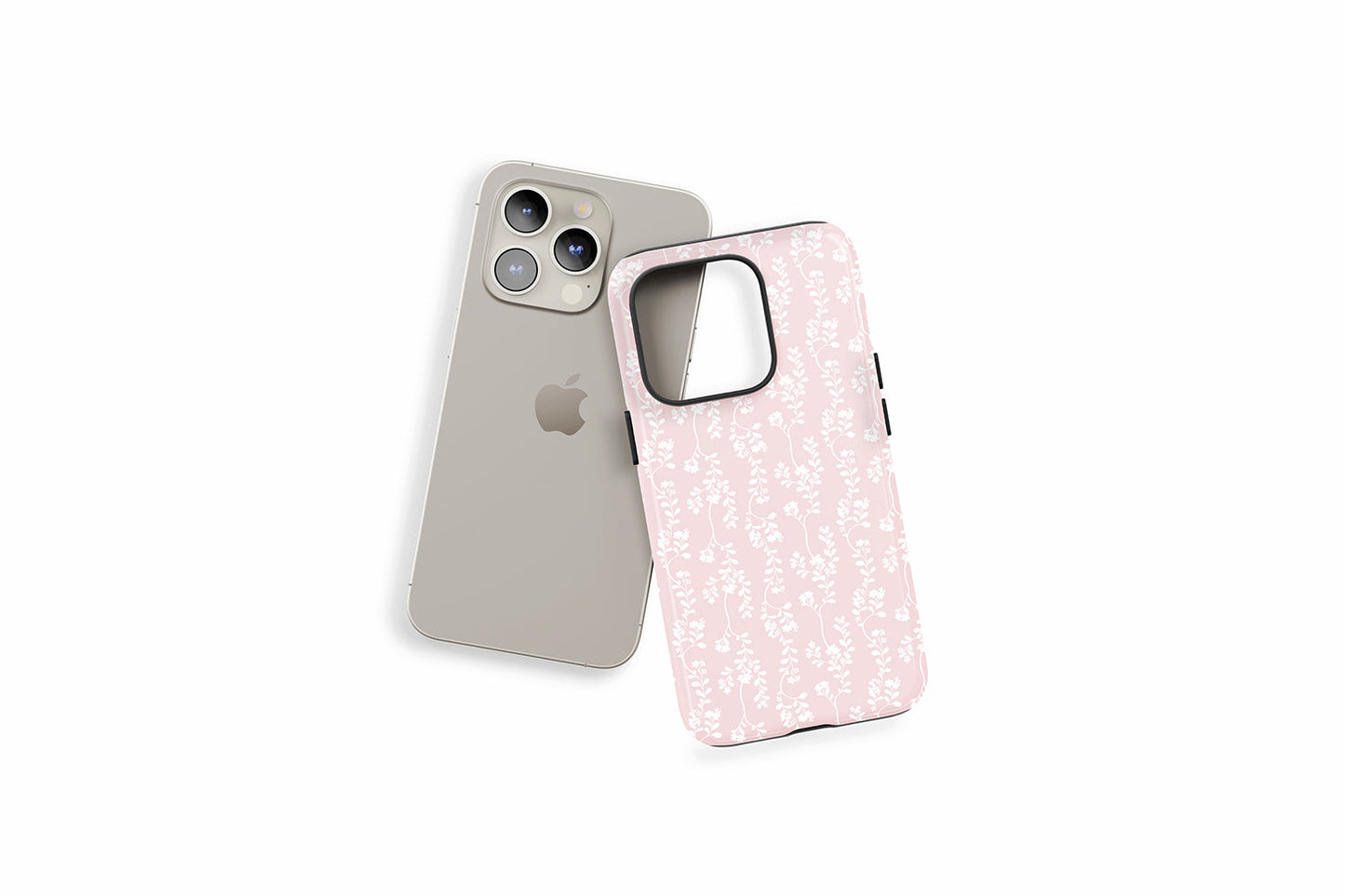 An example of our Magsafe compatible phone case with our Elegant Floral design