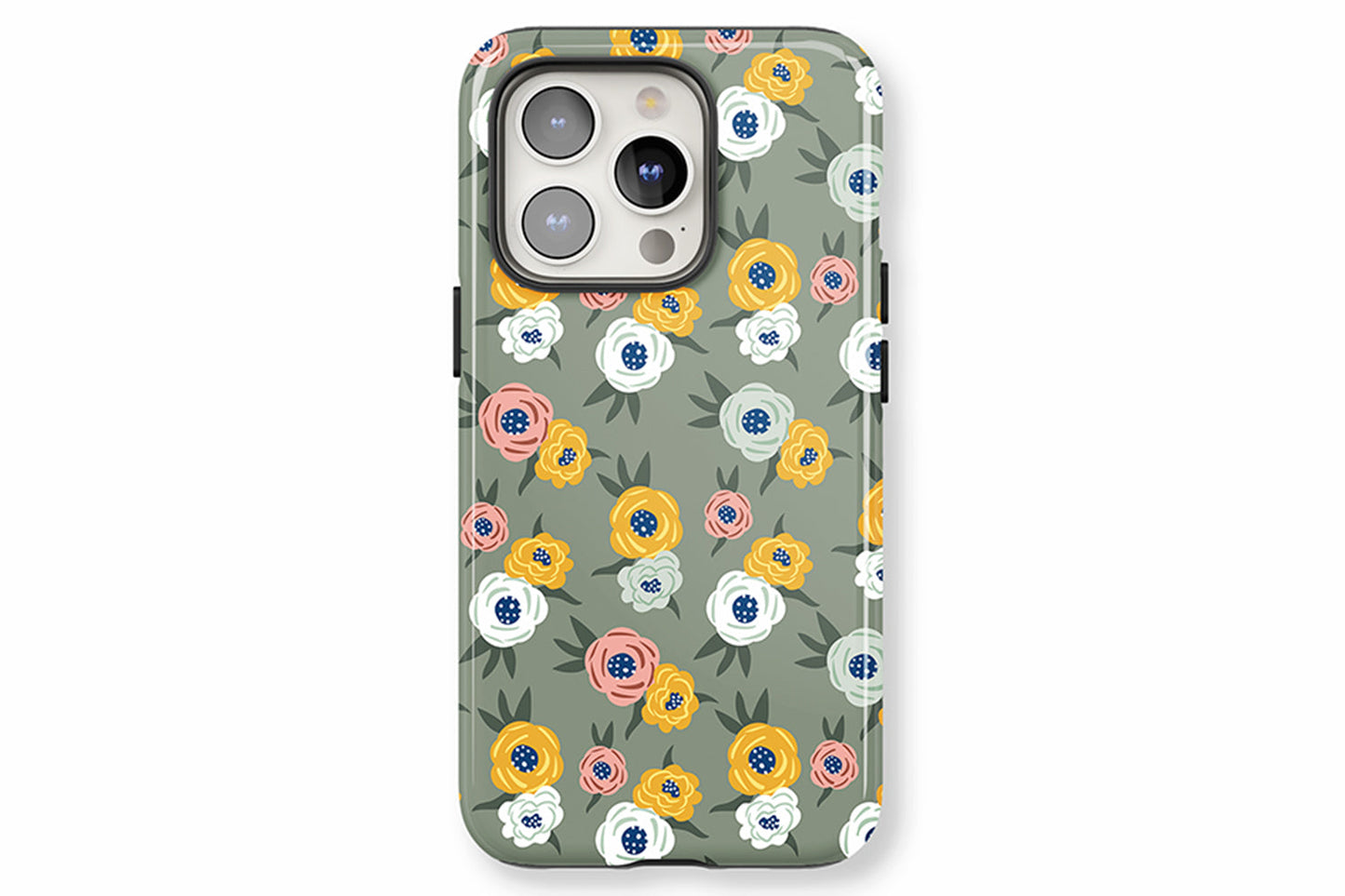 Green Floral phone case