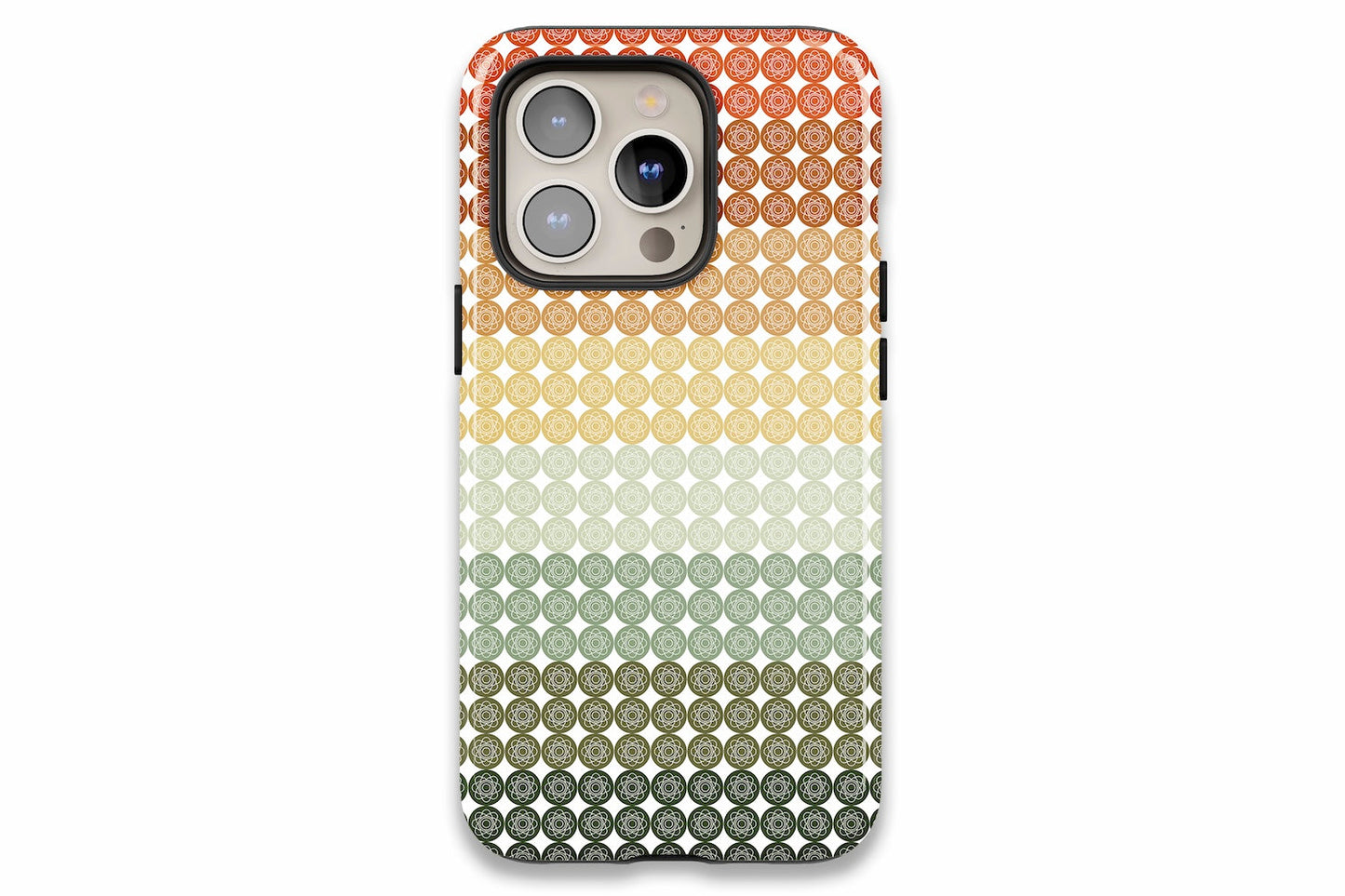 Gradient Floral Stripe phone case