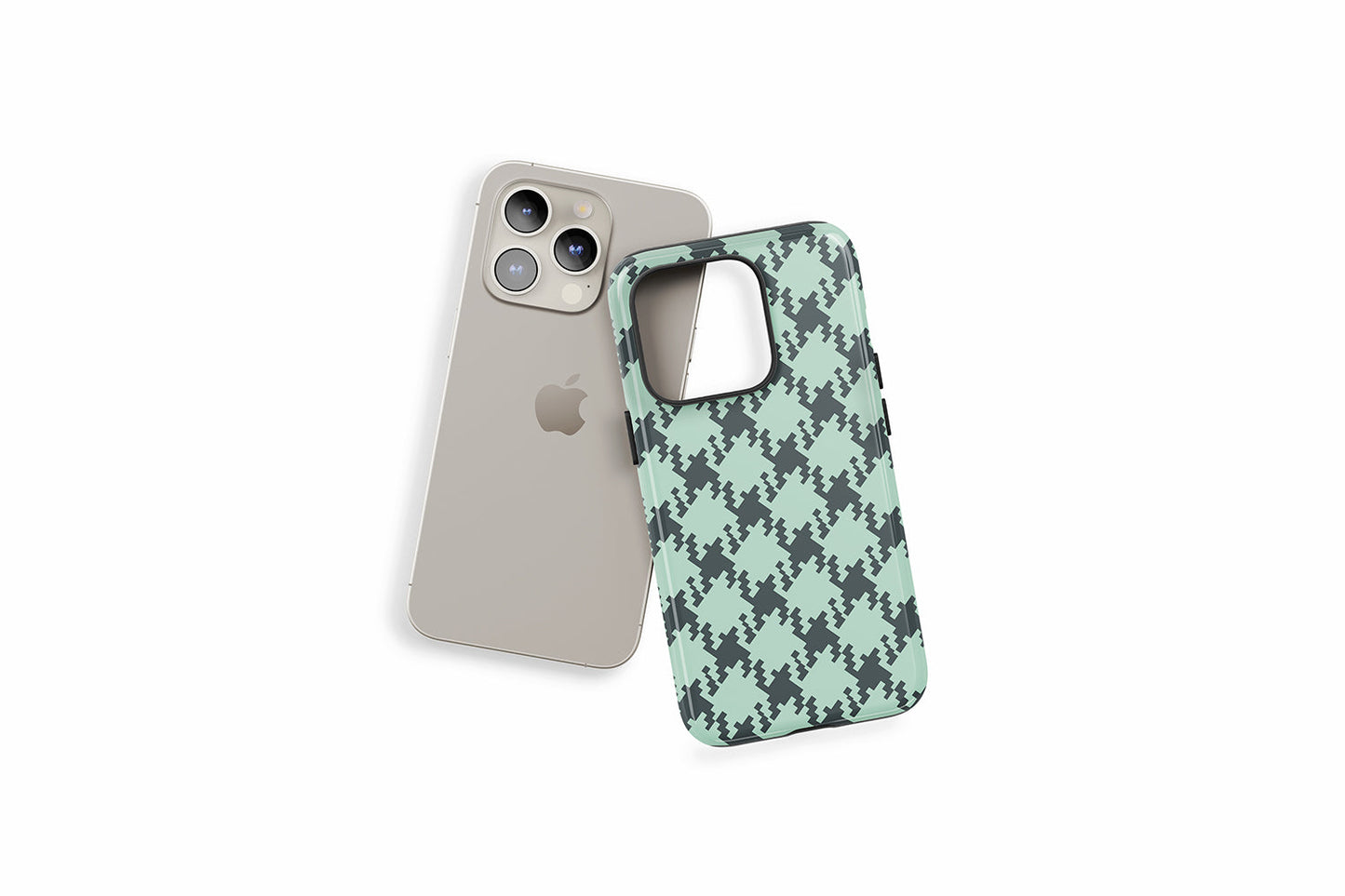 An example of our Magsafe compatible phone case with our Green Check design