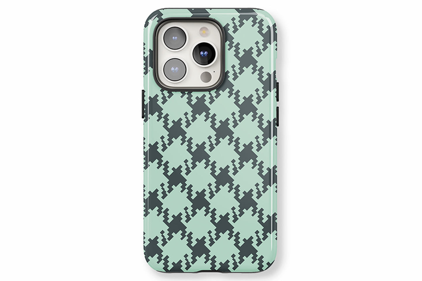 Green Check phone case