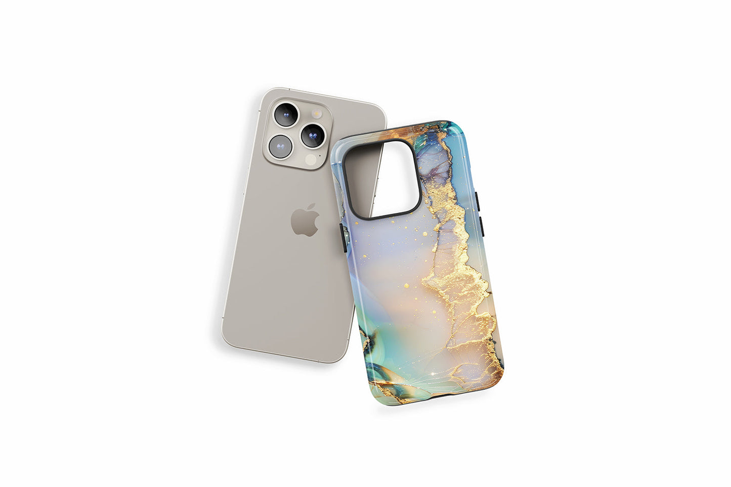 An example of our Magsafe compatible phone case with our Opulent Marble design