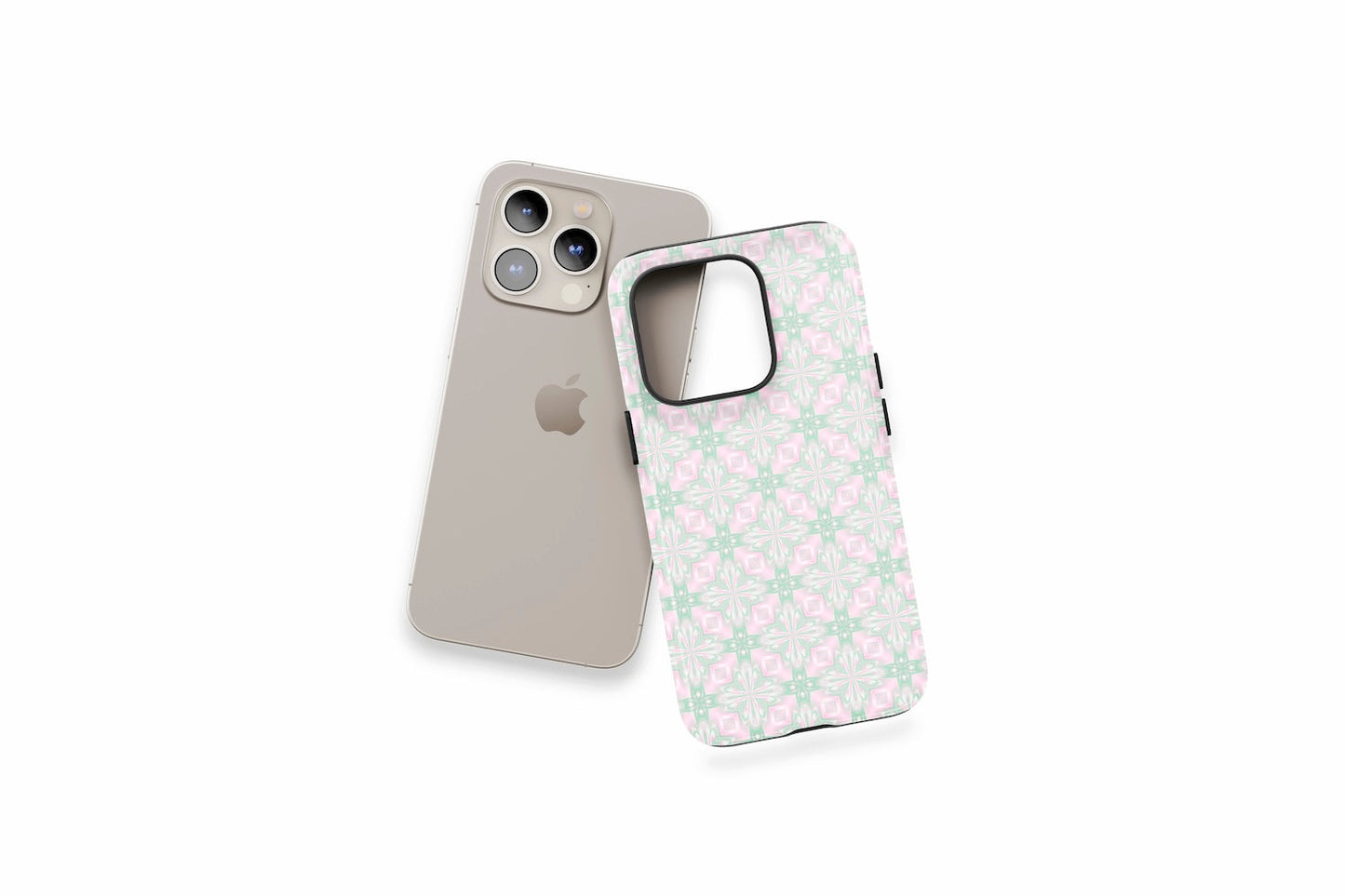 An example of our Magsafe compatible phone case with our Pretty Pattern design