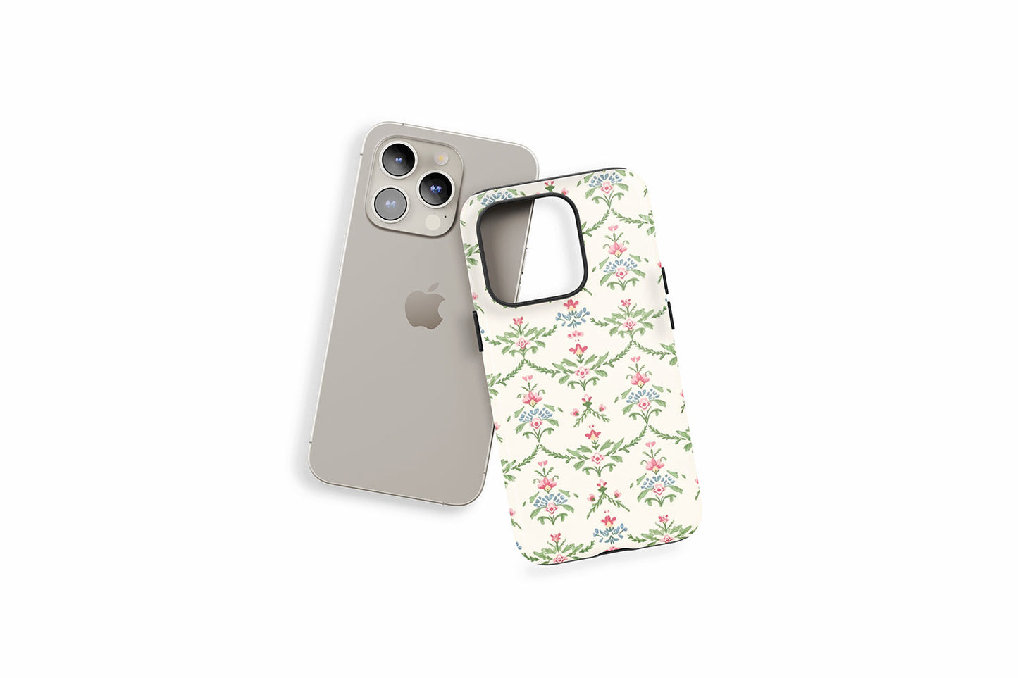 An example of our Magsafe compatible phone case with our Vintage Wallpaper design