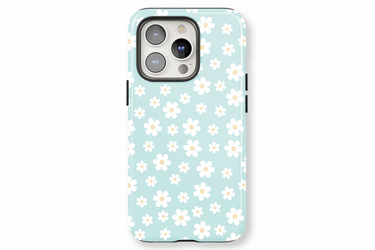 Aqua Daisy phone case