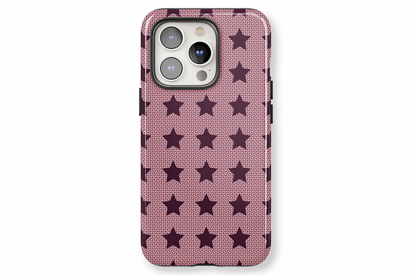 Burgundy Stars phone case