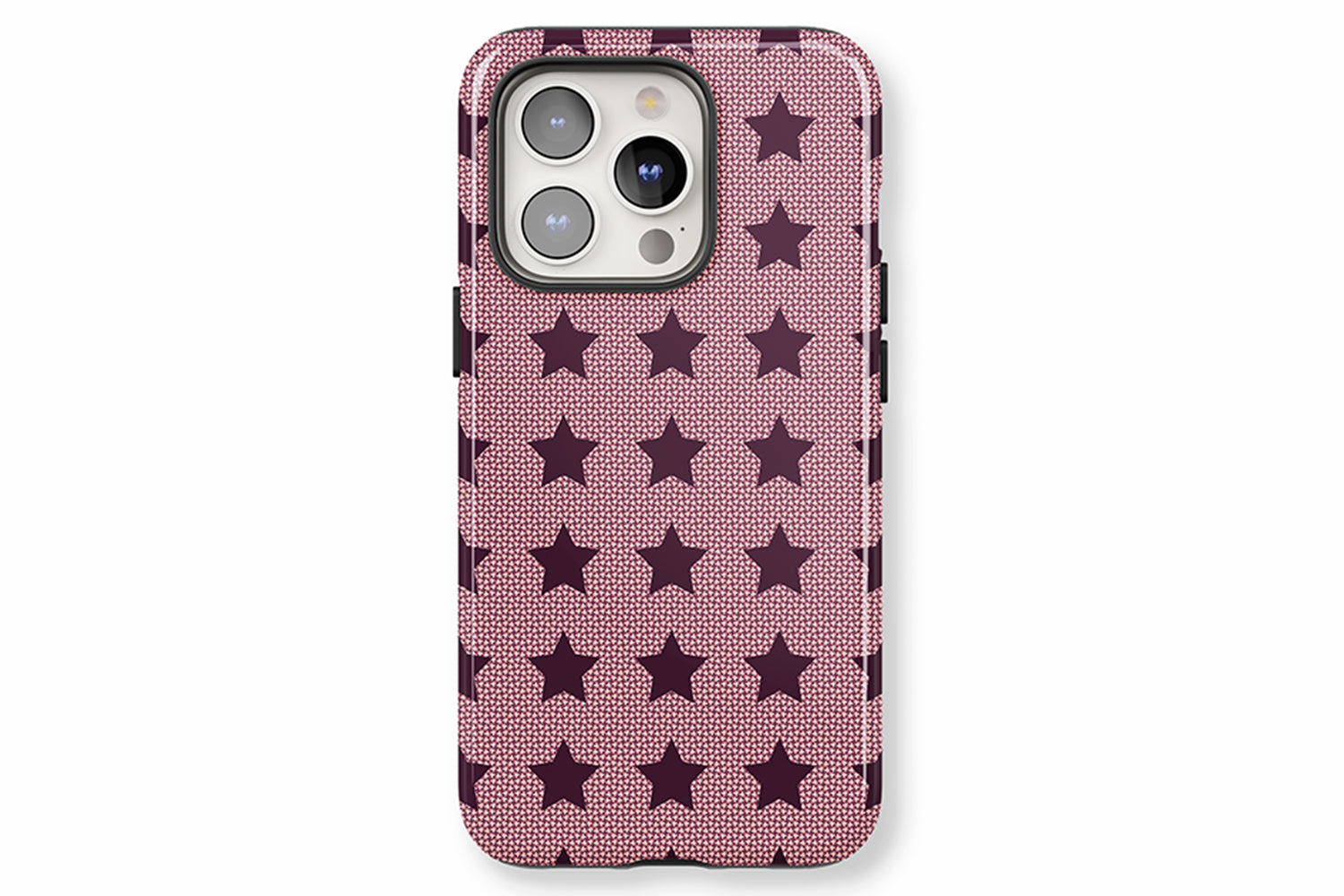 Burgundy Stars phone case