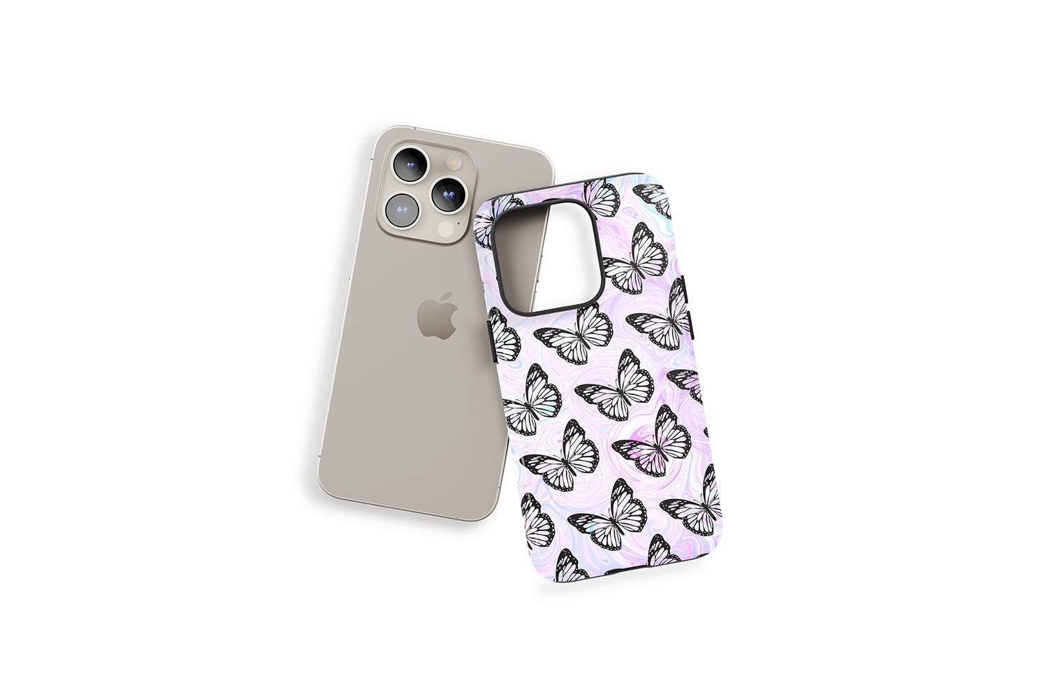 An example of our Magsafe compatible phone case with our Butterfly design