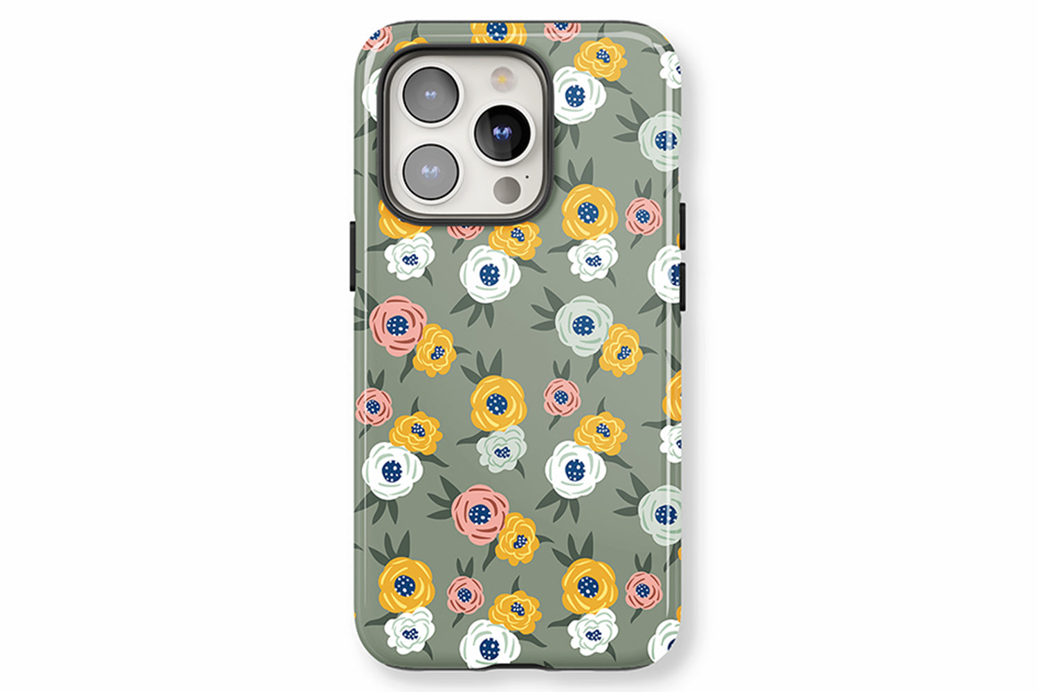 Green Floral phone case