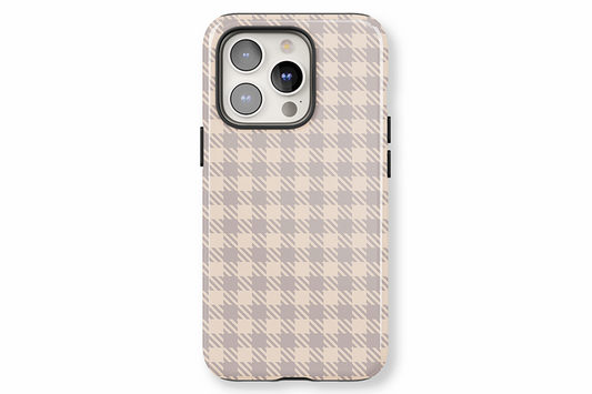Muted Houndstooth phone case