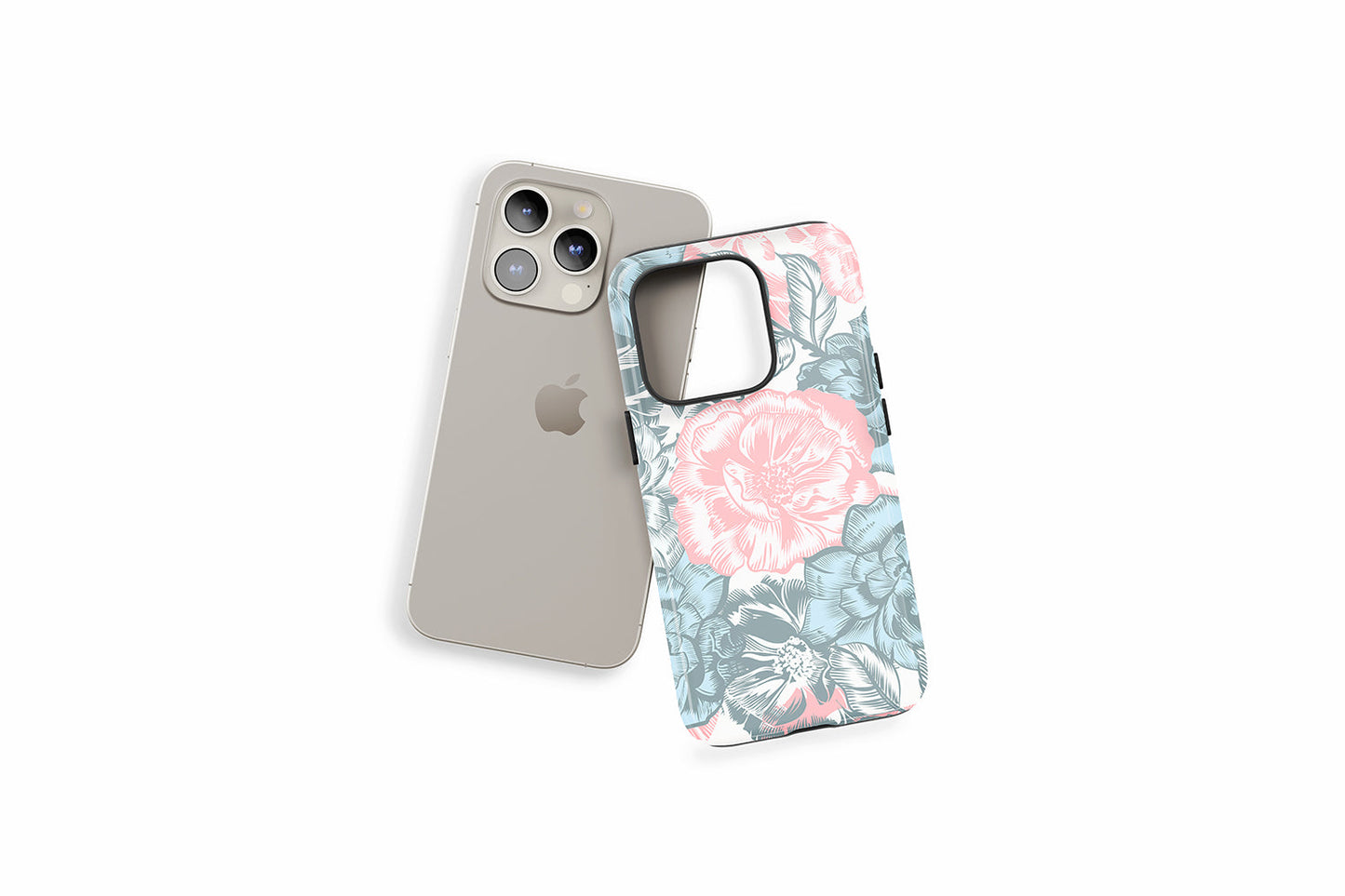 An example of our Magsafe compatible phone case with our Pastel Floral design