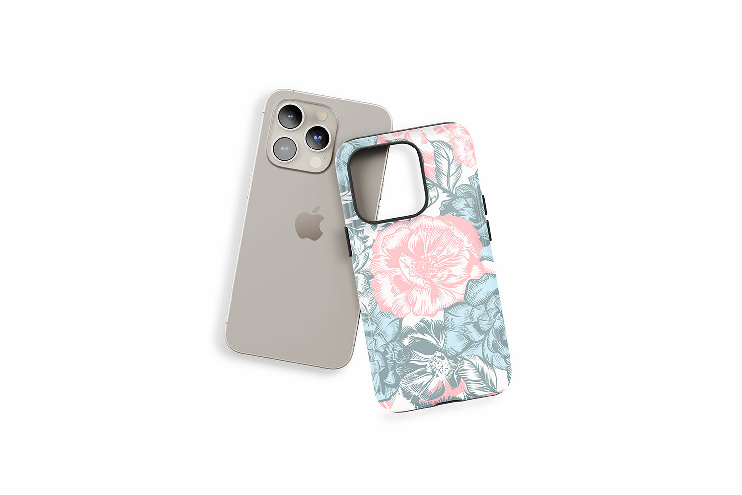 An example of our Magsafe compatible phone case with our Pastel Floral design