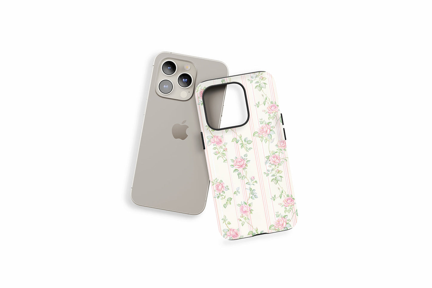 An example of our Magsafe compatible phone case with our Vintage Rose design