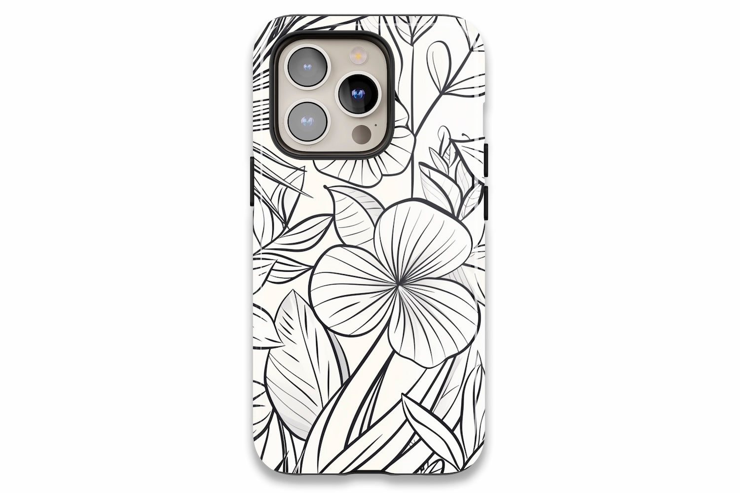 Floral Sketch phone case