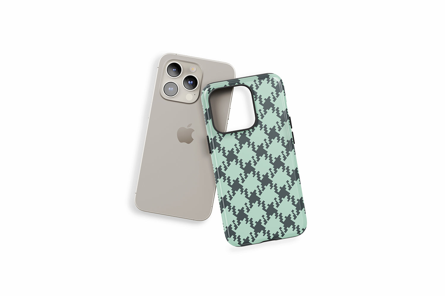 An example of our Magsafe compatible phone case with our Green Check design