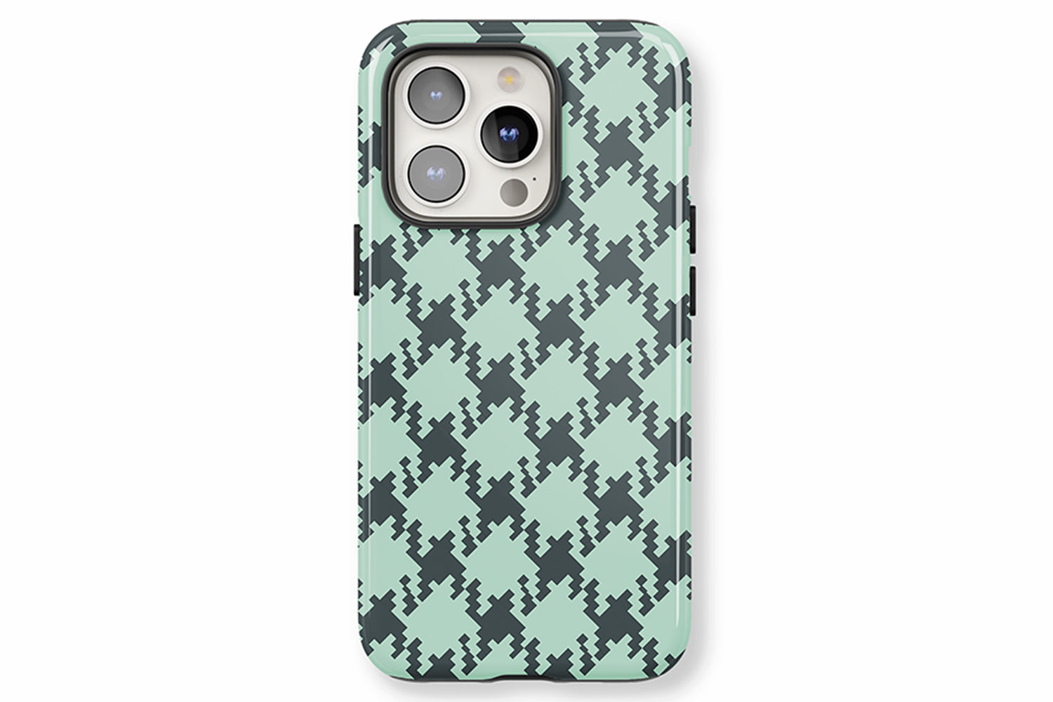 Green Check phone case