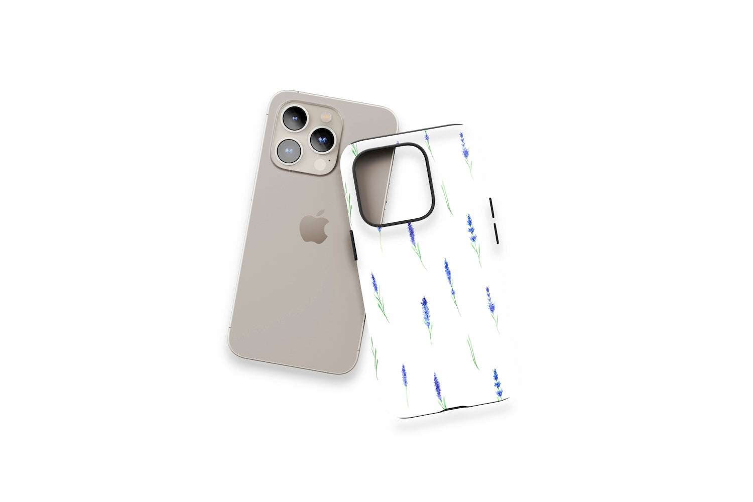 An example of our Magsafe compatible phone case with our Lavander design