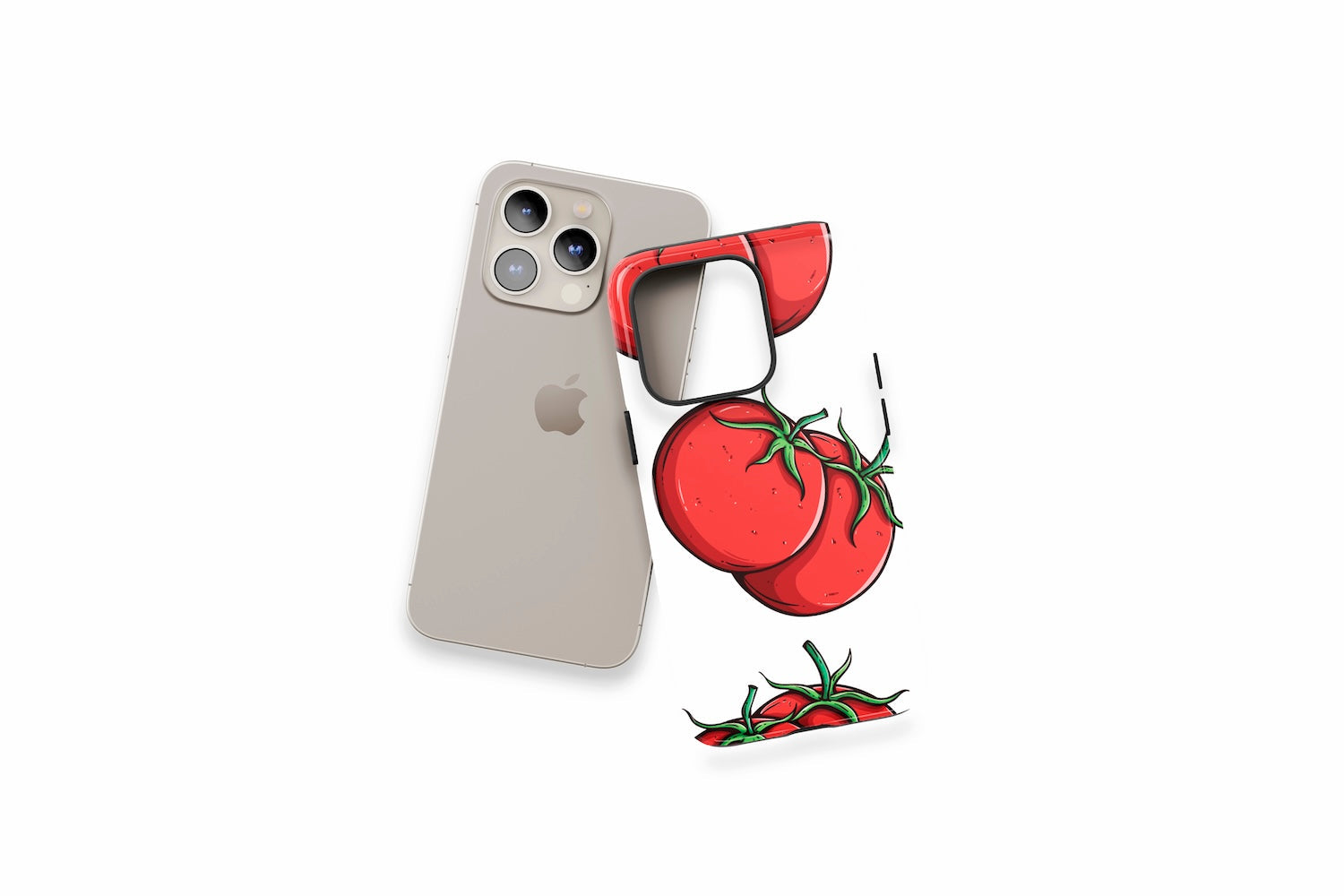 An example of our Magsafe compatible phone case with our Tomatoes design