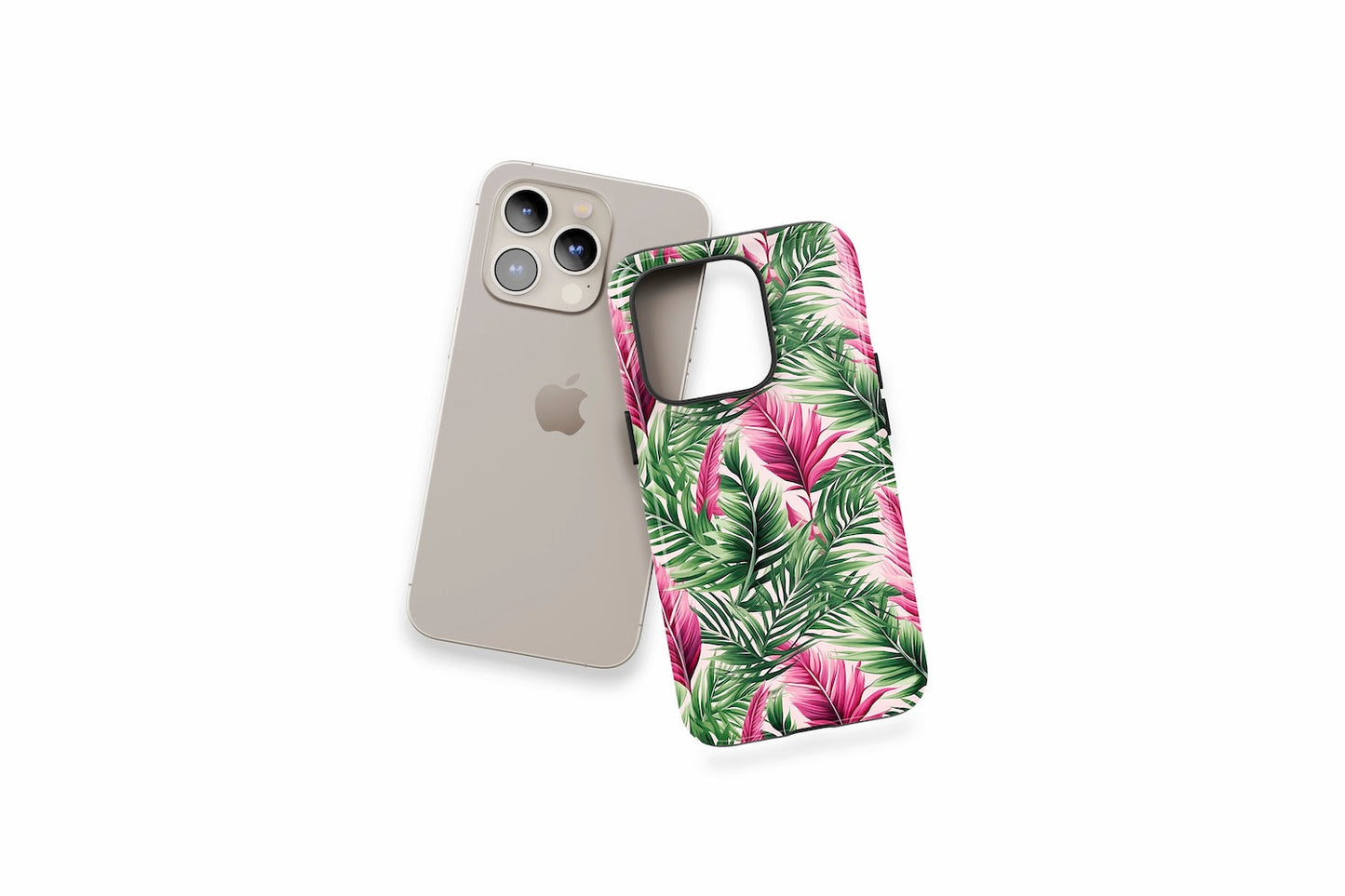 An example of our Magsafe compatible phone case with our Tropical design