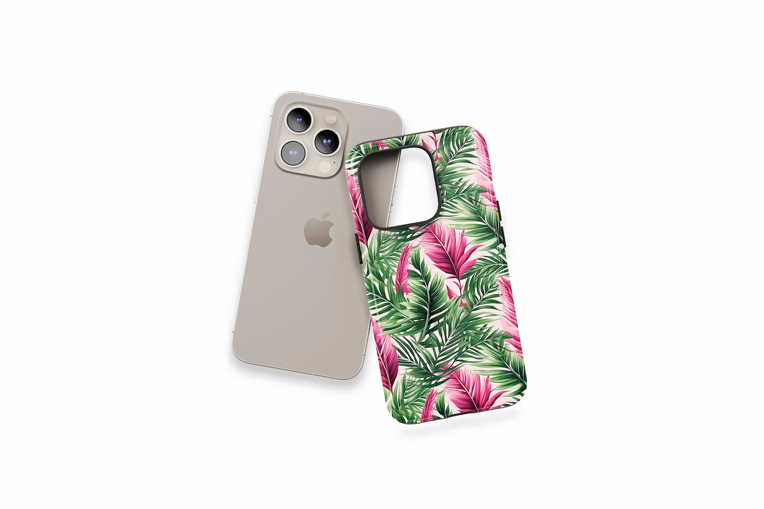 An example of our Magsafe compatible phone case with our Tropical design