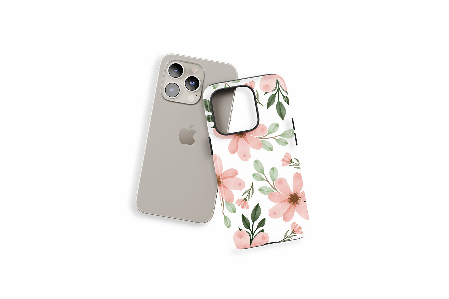 An example of our Magsafe compatible phone case with our Watercolour Floral design